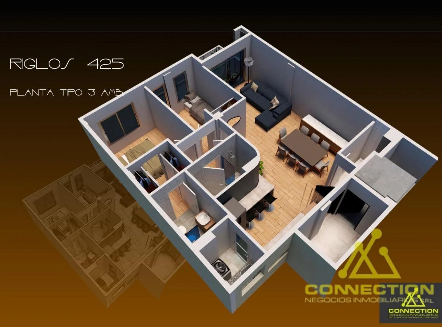 Venta Departamento 3 ambientes al frente - Riglos al 400 - Caballito