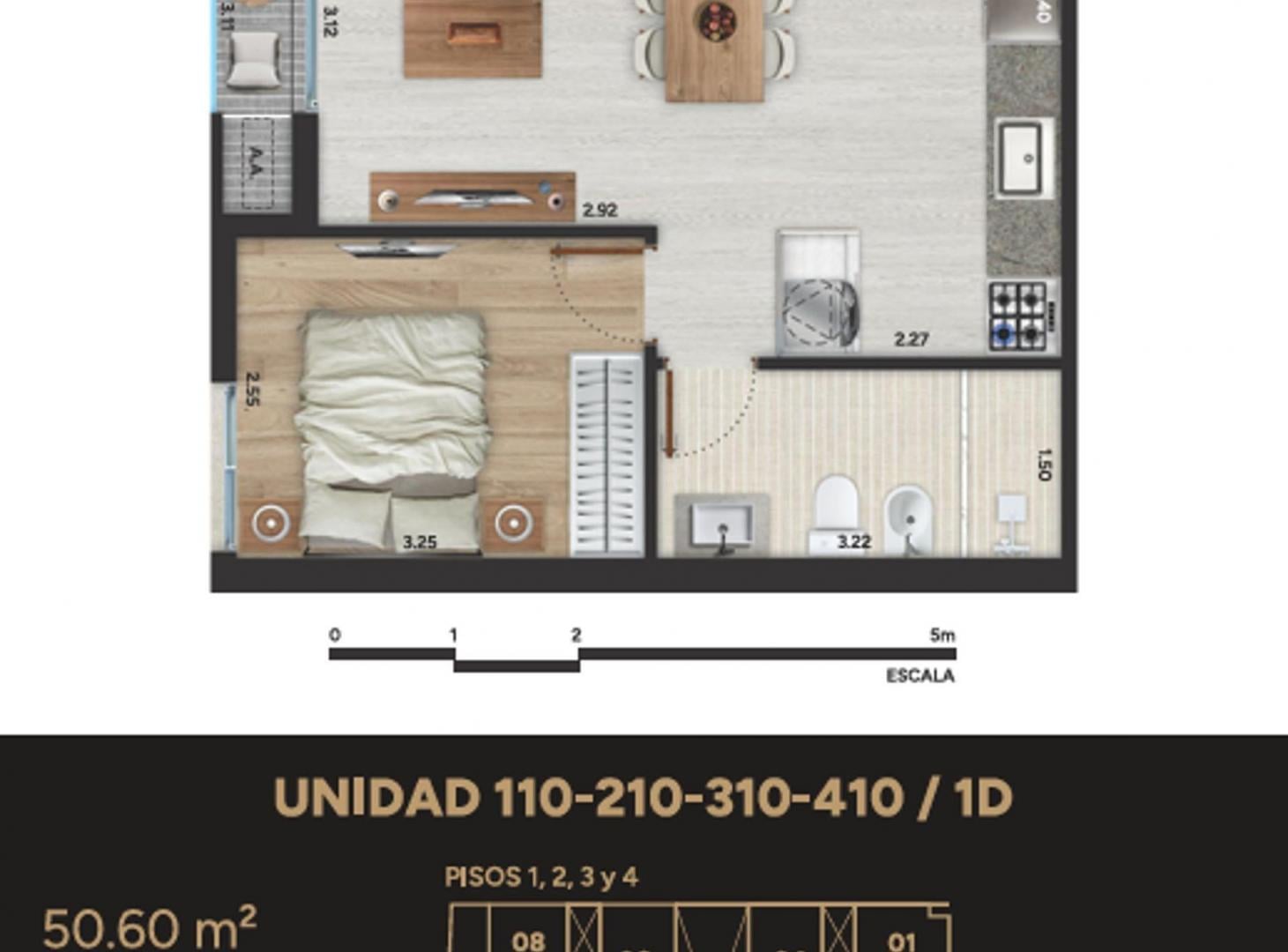 Foto de VENTA DE APARTAMENTO 1 DORMITORIO CON TERRAZA, imagen 5