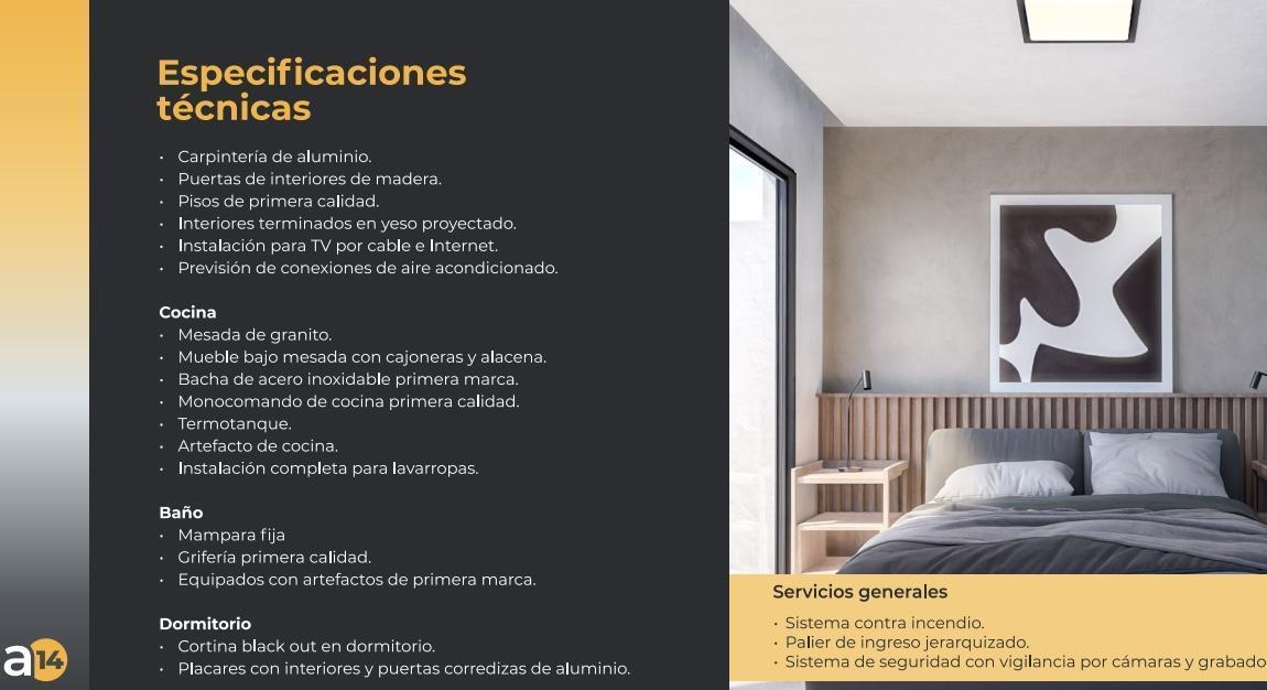 Foto de Departamento en venta dos dormitorios, a estrenar! - Alerces 14, Barrio, imagen 3