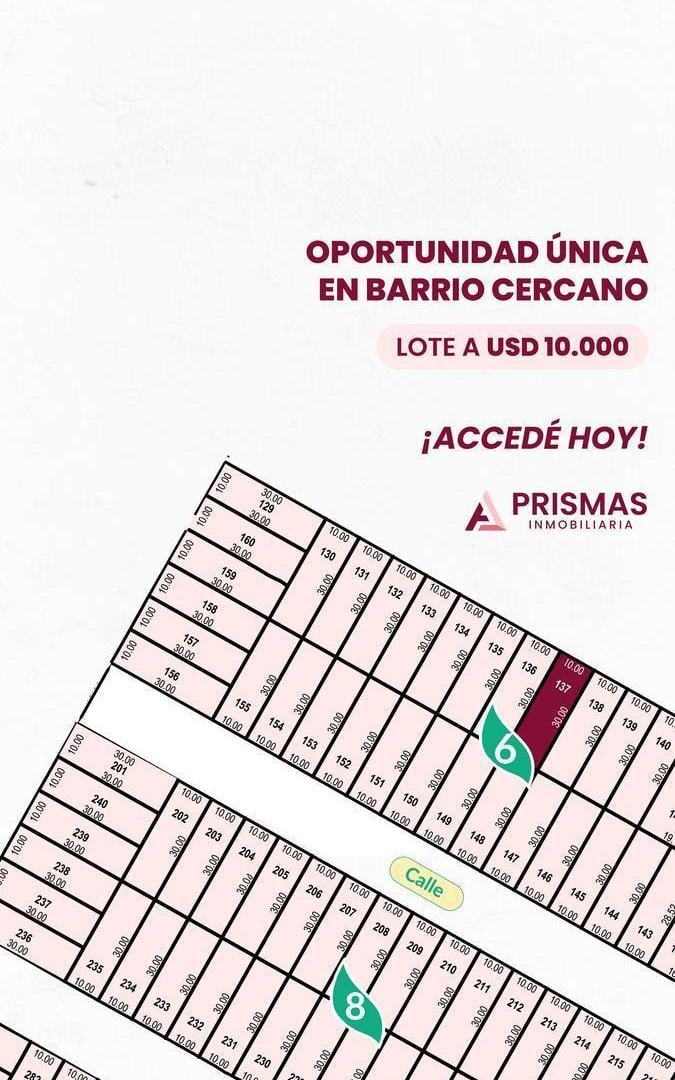 VENTA/ OPORTUNIDAD Terreno en barrio abierto "cercano" San Lorenzo - Ricardone- Cap. Bermudez