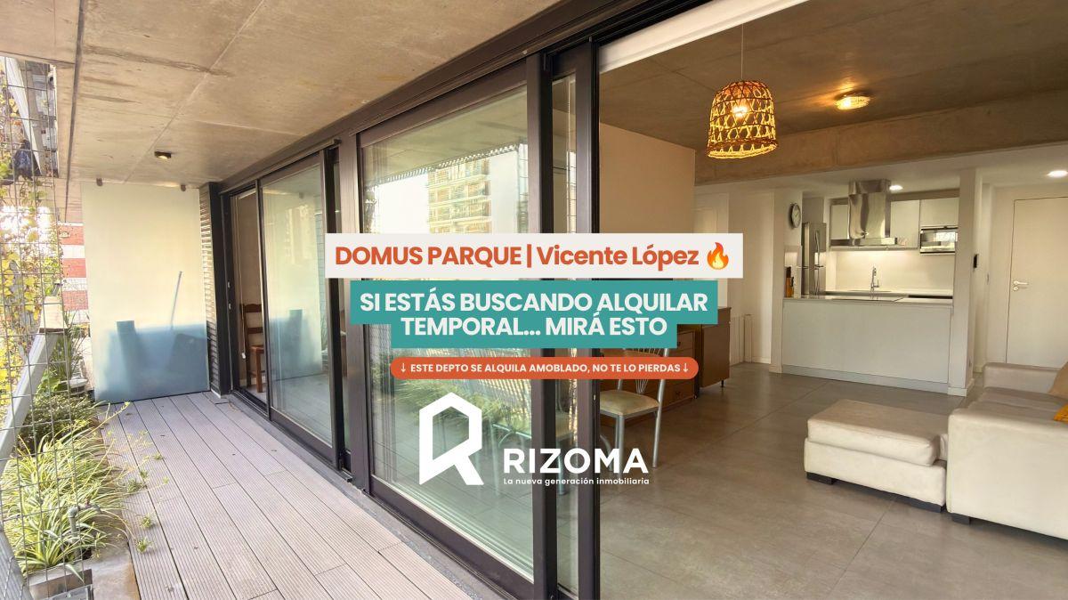 ALQUILER TEMPORARIO 2 AMBIENTES AMOBLADO EN DOMUS PARQUE – VICENTE LÓPEZ