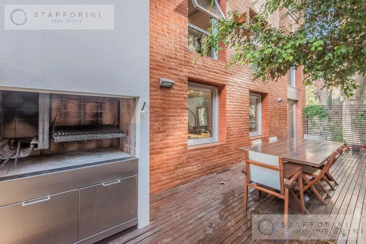 Duplex 2 ambientes con terraza y parrilla propia - Cochera - Alquiler en Belgrano Barrancas 3