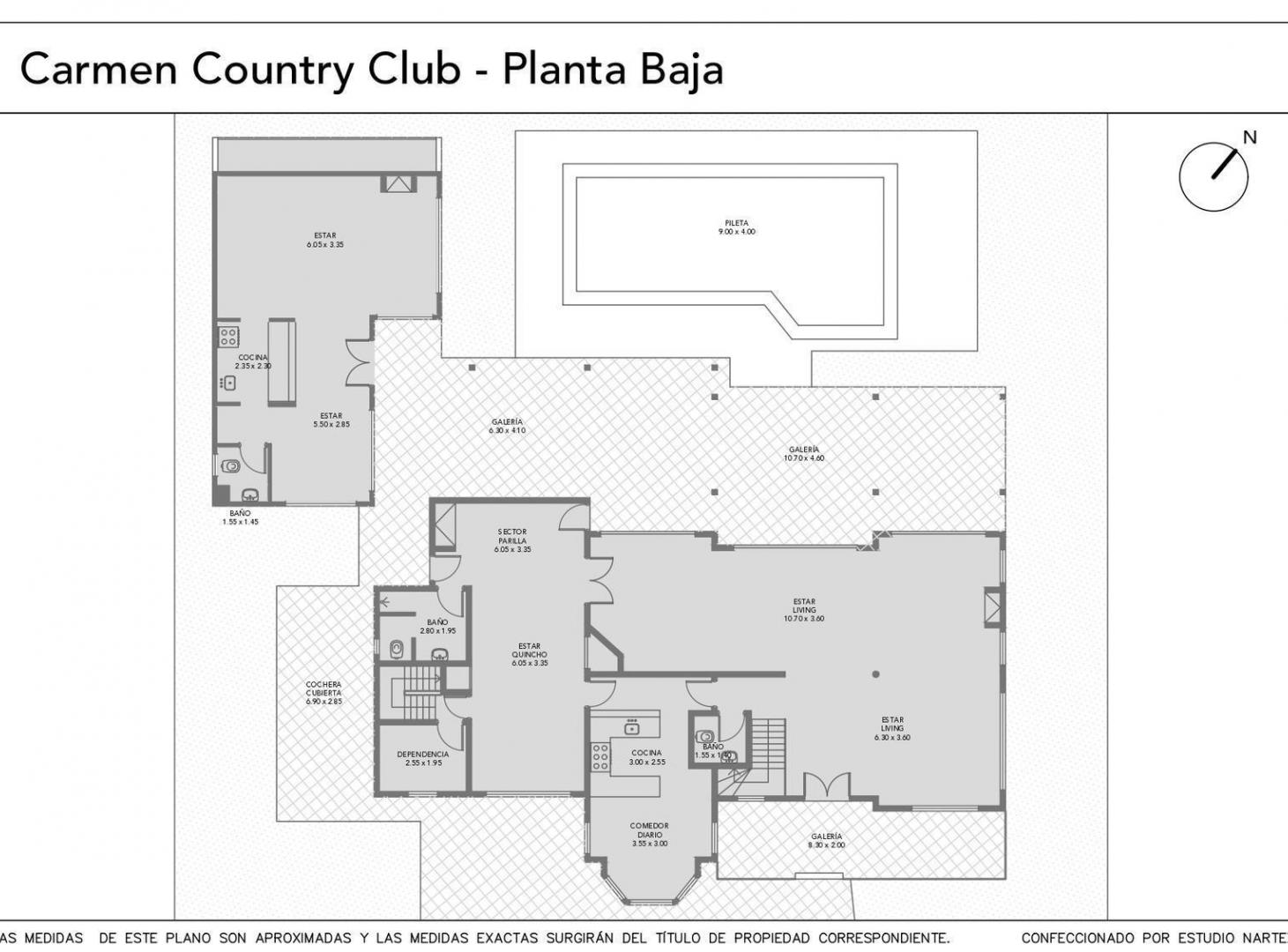 Foto de CASA SOBRE DOS LOTES EN EL CARMEN COUNTRY CLUB, imagen 3