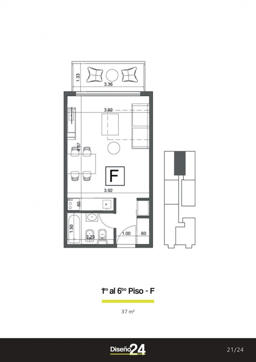 Departamento en Venta - Monoambiente - Ituzaingo Sur - 24 De