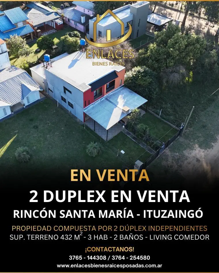 En venta 2 duplex en Rincon Santa Maria 1