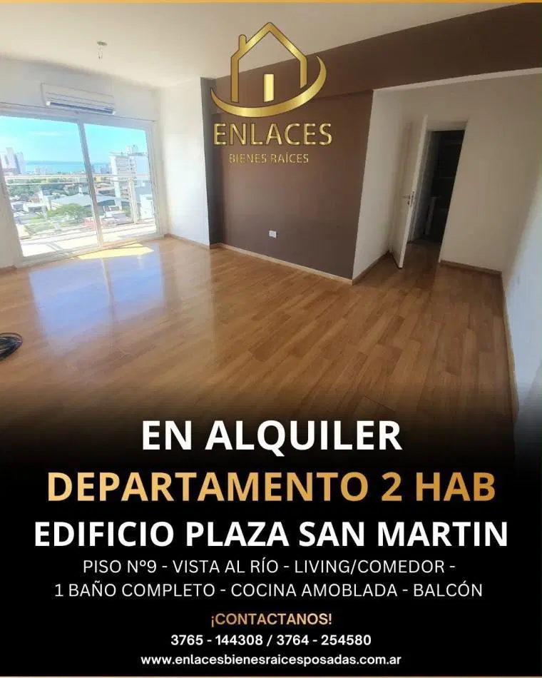 Departamento centrico de 2 dormitorios en alquiler en Posadas 3