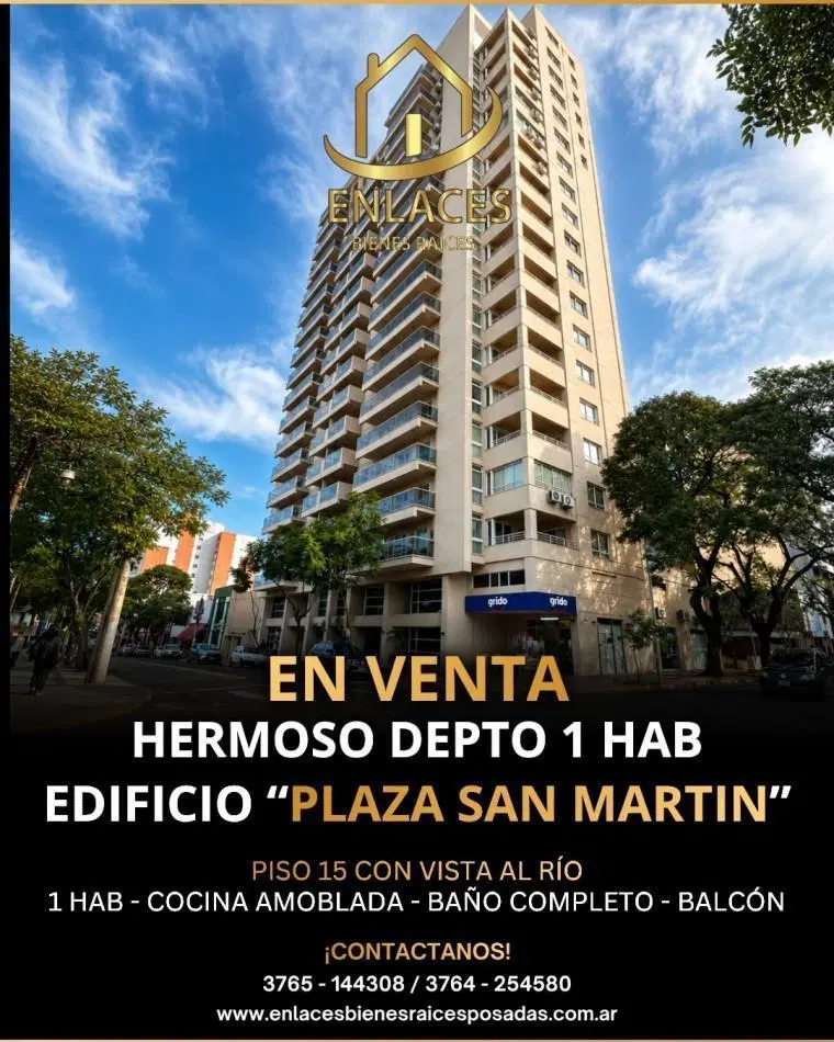 Departamento en venta de 1 dormitorio Centro de Posadas 2