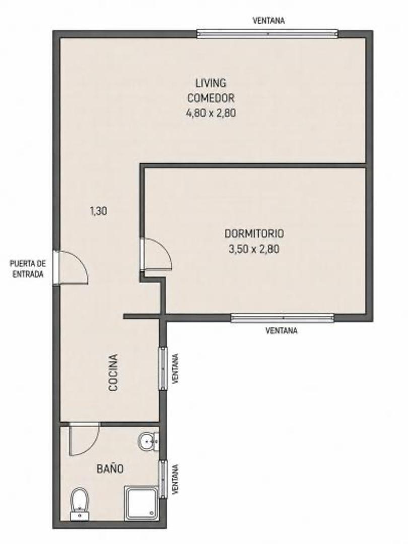 Foto de Departamento en venta- monoambiente- once, imagen 4