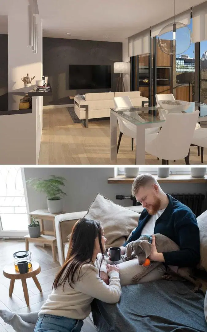 Departamento de 3 ambientes con balcón Palermo 3