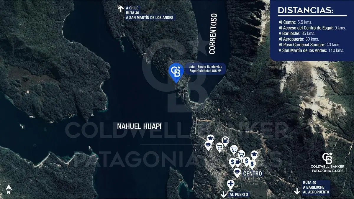 VENTA LOTE en Barrio Bandurrias, Villa la Angostura, 455 mts2. EXCELENTE VISTA AL LAGO 2