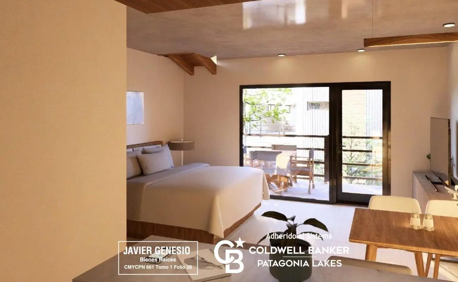 VENTA Departamento Monoambiente 42,72m2 UF 79  en pozo, Paseo Retamas, El Cruce, Villa la Angostura 5