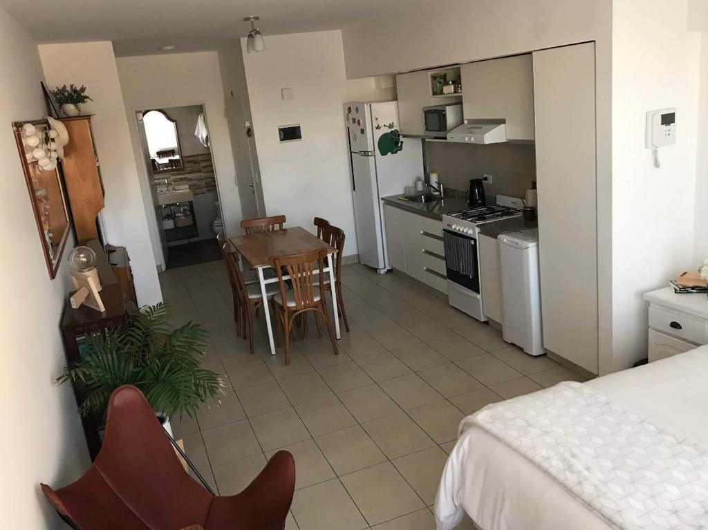 Foto de Alquiler amplio monoambiente con balcón y terraza con parrilla, imagen 4