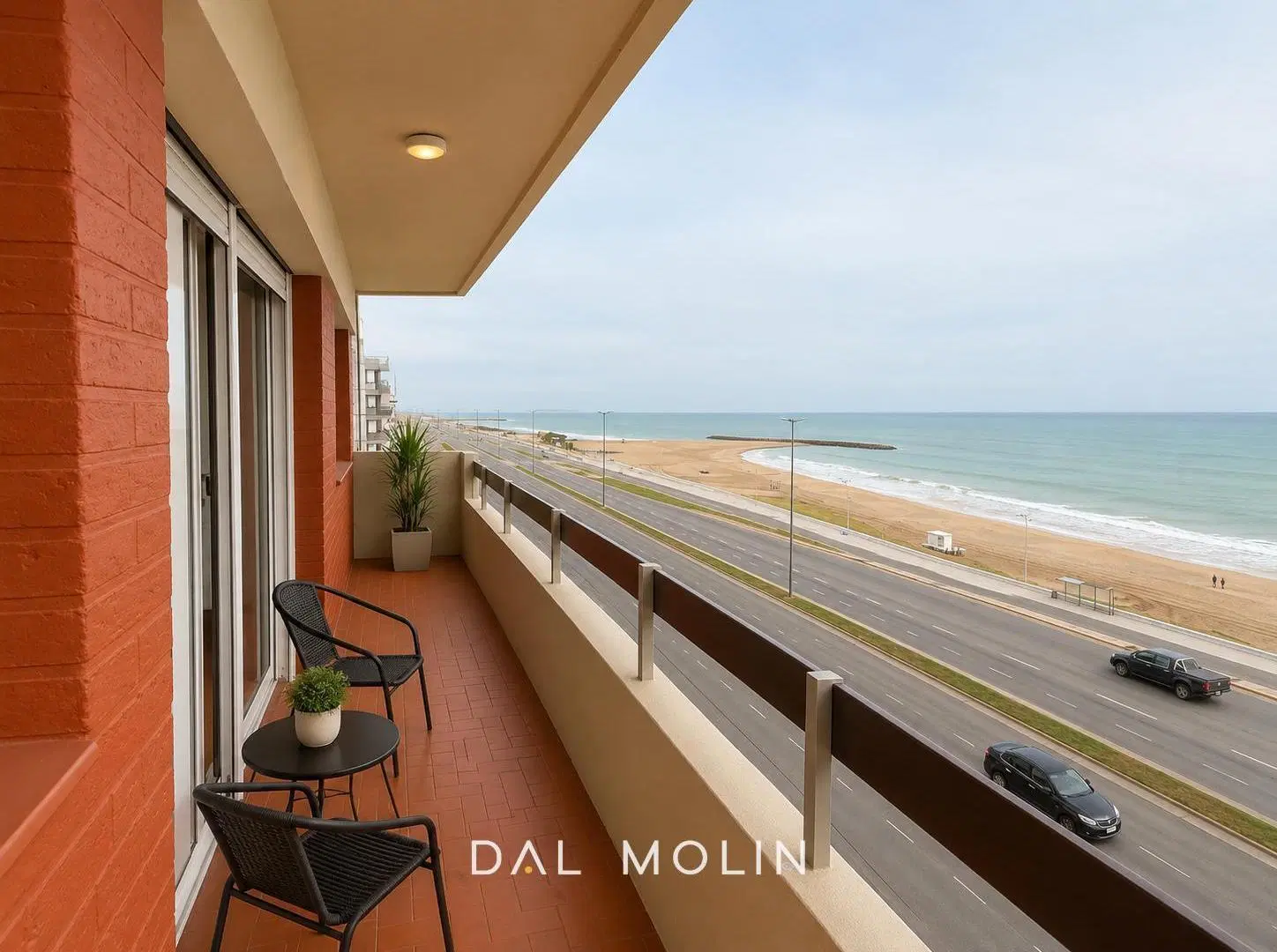 Alquiler | Departamento | 3 Ambientes | Con Cochera | Vista al Mar | Constitución | Balcón al frente 3