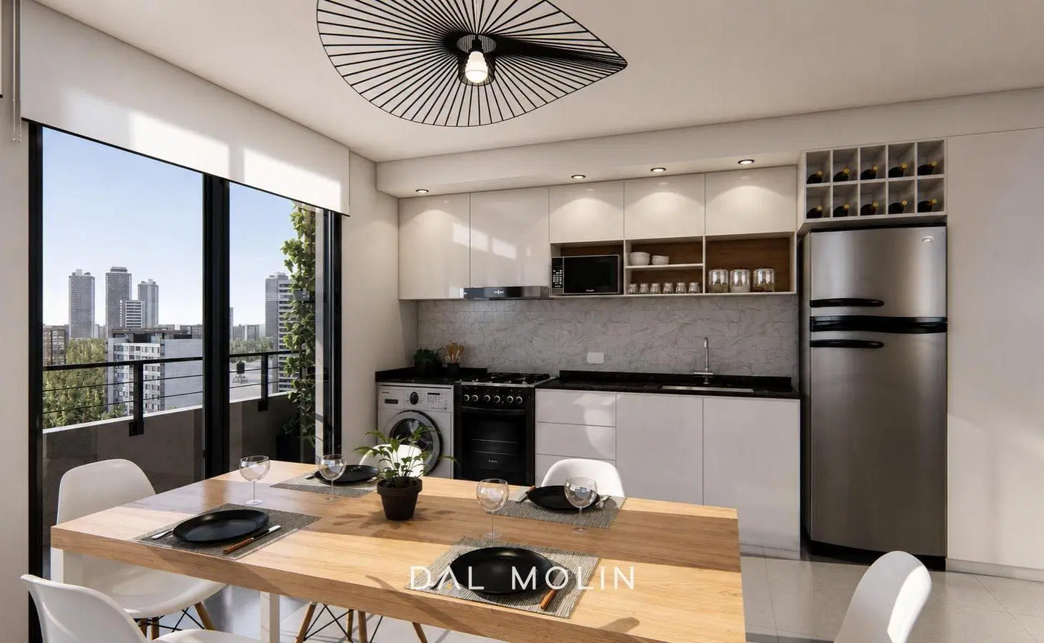 Desarrollo en pozo en Plaza Mitre - A estrenar - 2 ambientes - En construcción 2