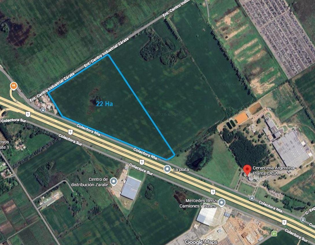 VENTA FRACCION 22 Ha Ruta 9 y Camino de la Costa Brava ZARATE