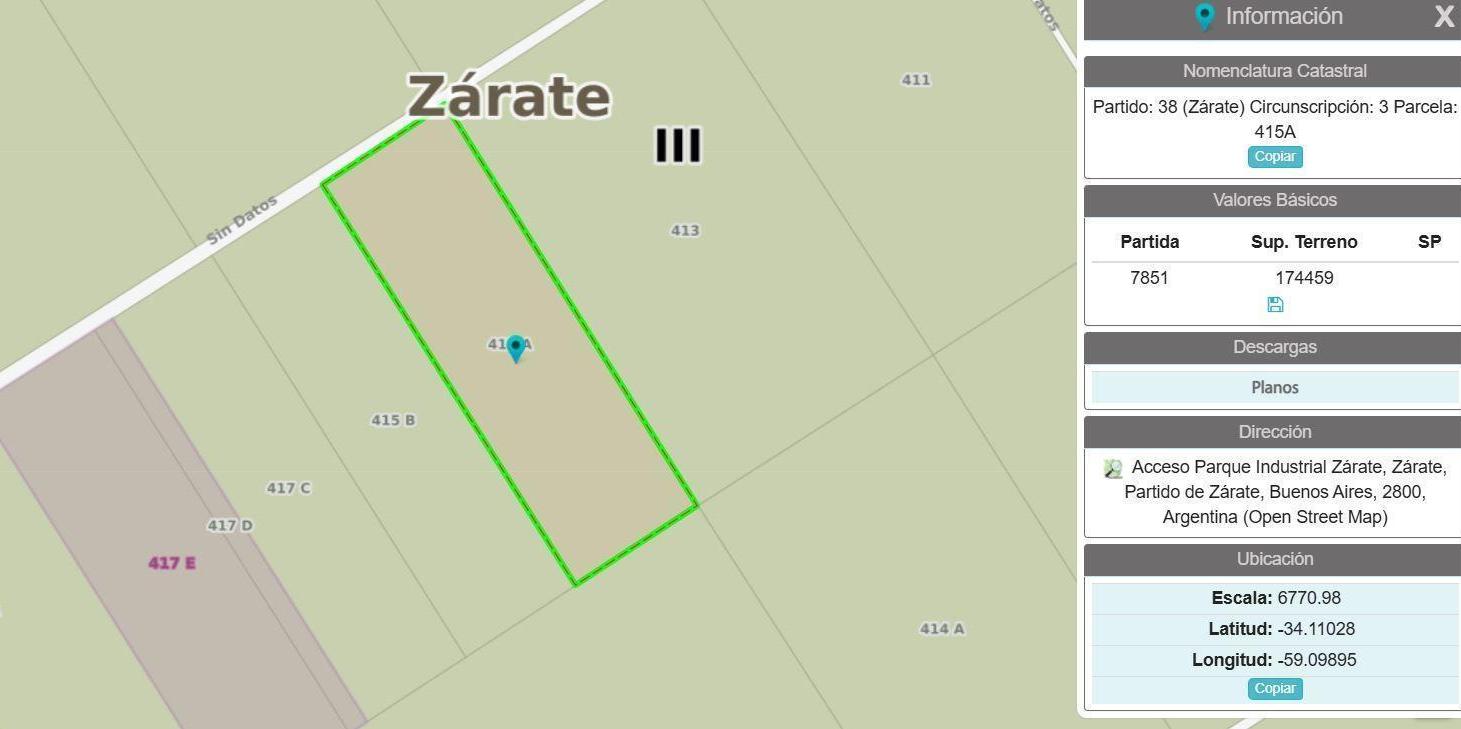 Foto de VENTA FRACCION 17 Ha Ruta 9 y Camino de la Costa Brava ZARATE, imagen 4