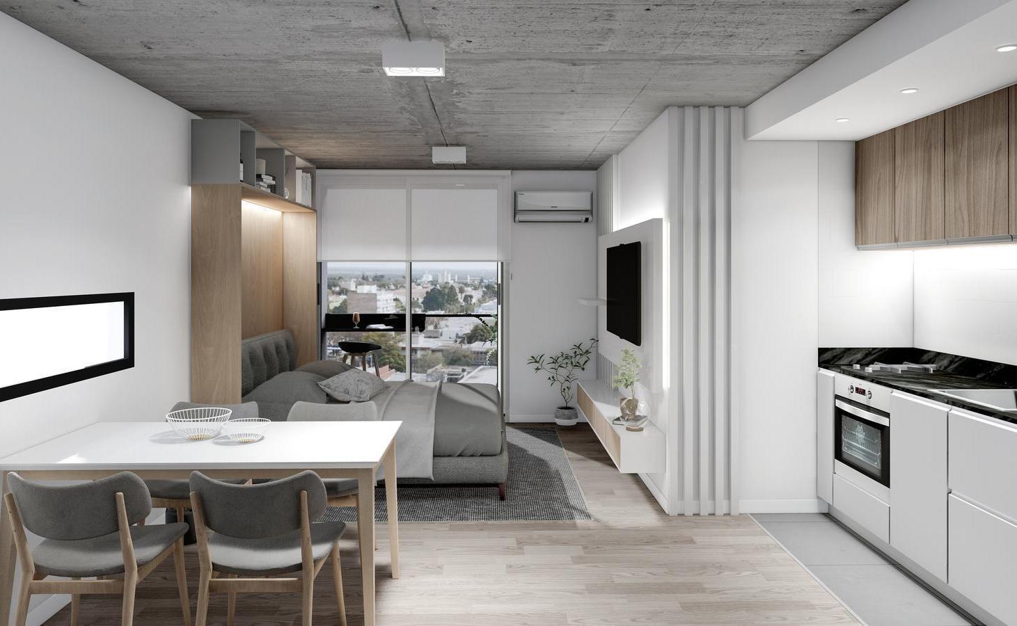 Foto de Monoambiente a estrenar en excelente ubicación en edificio CALIZO, imagen 2