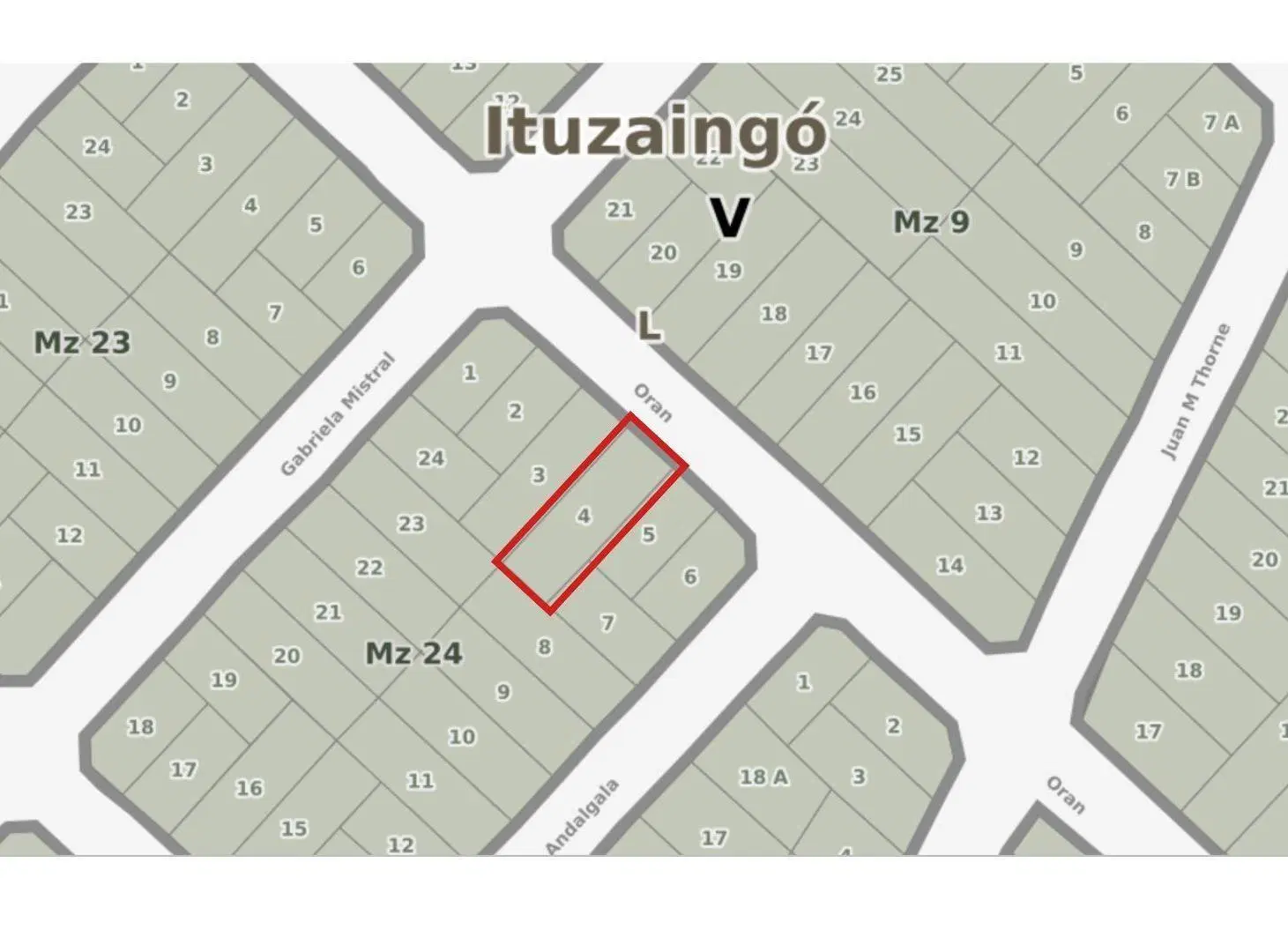 VENTA LOTE ITUZAINGO 300 M2 4