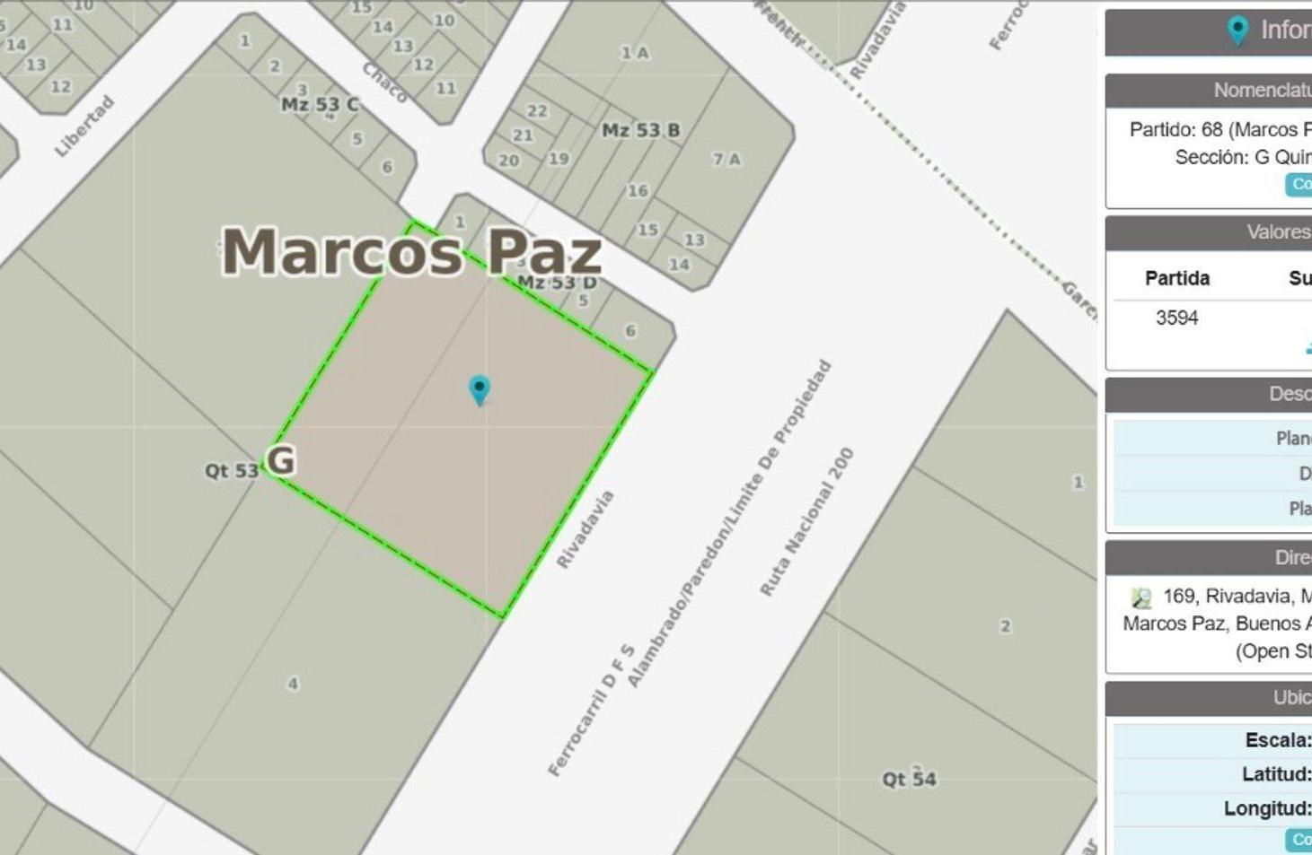 HECTAREA EN VENTA RUTA 40 MARCOS PAZ