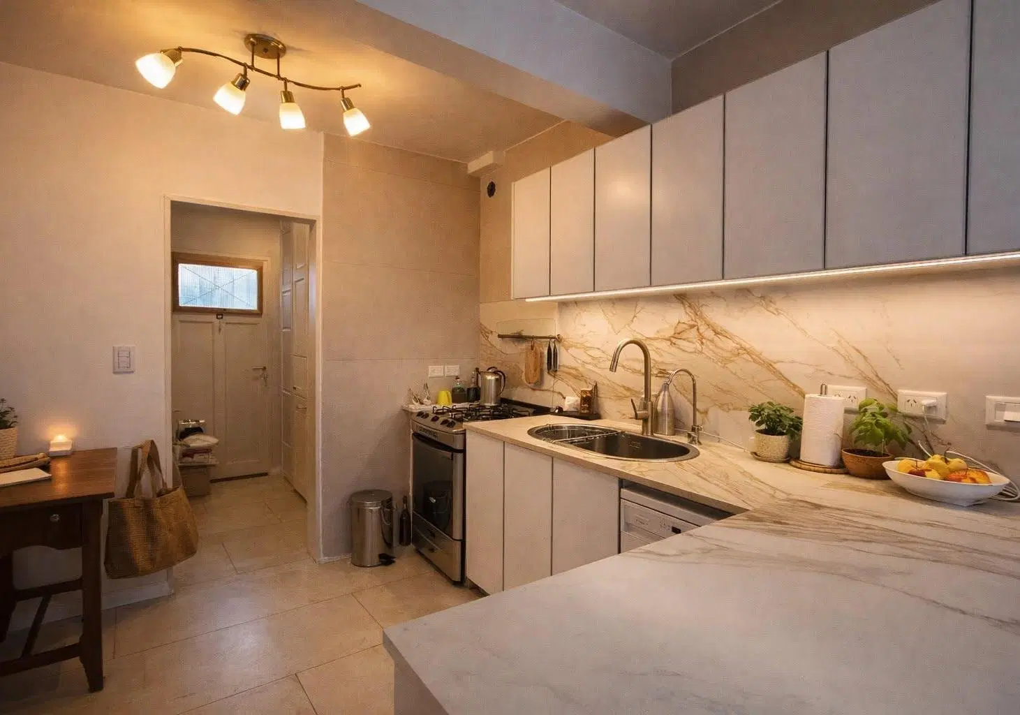 Moderna Casa céntrica en una planta 3 dormitorios con amplia factibilidad 4