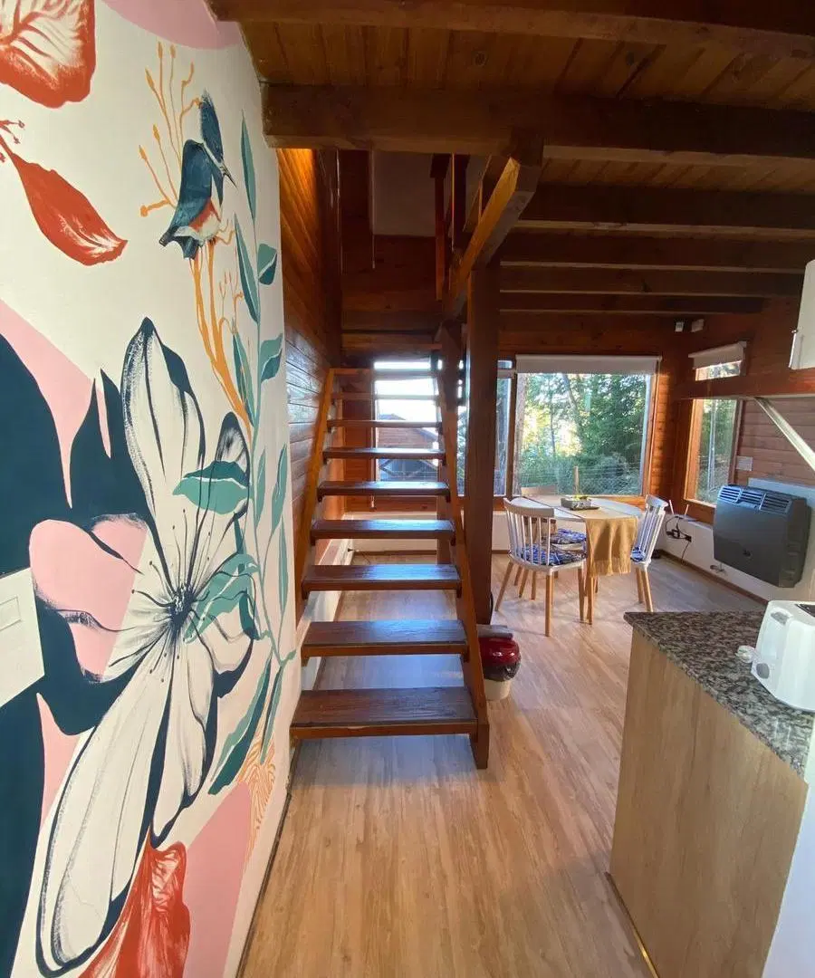Alquiler Cabaña 1 dorm en Complejo con jardin y parrilla Vista al Lago Bustillo km 21 5