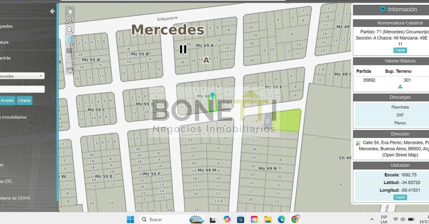 Foto de Terreno en Mercedes en venta, imagen 2