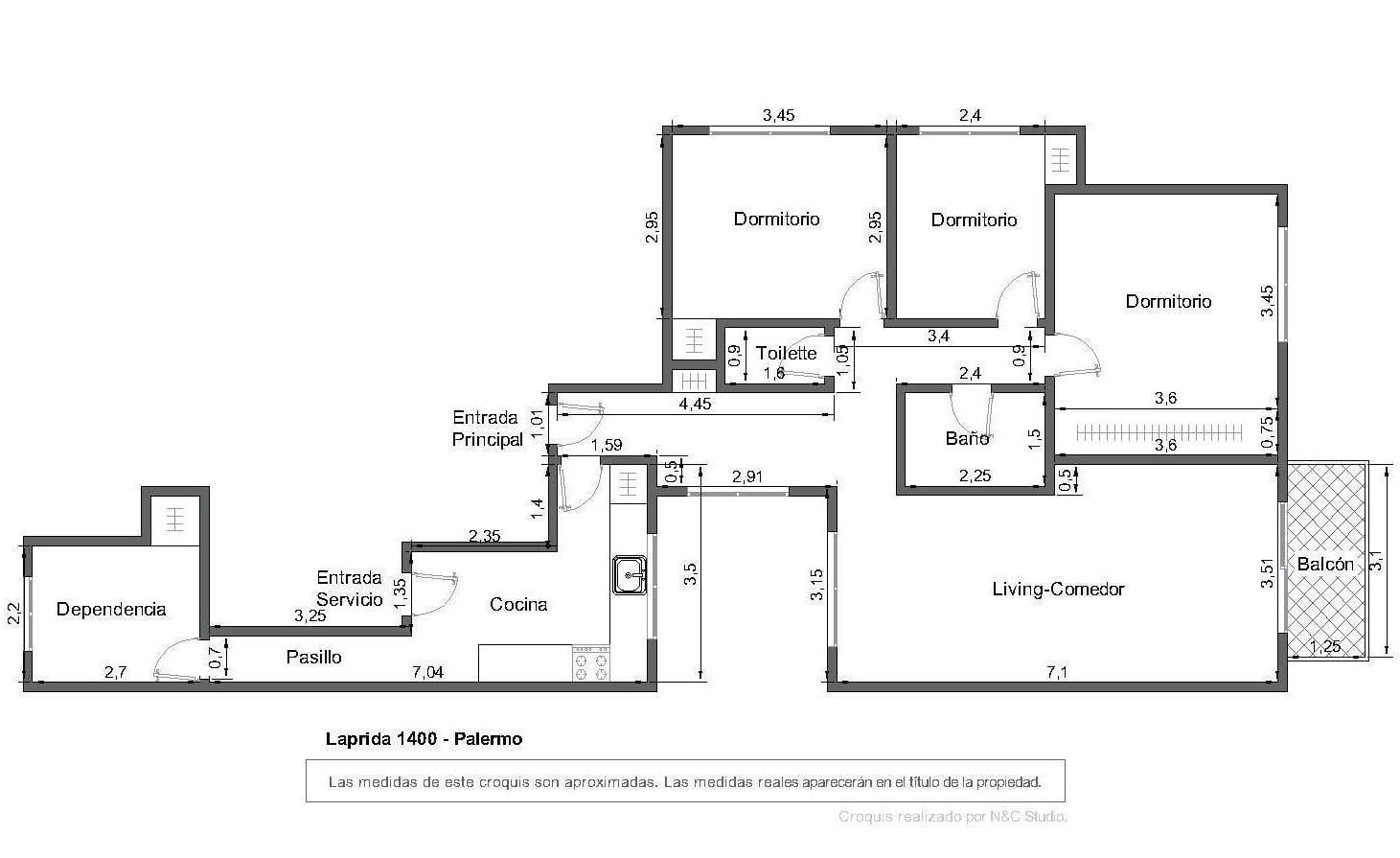 Foto de Venta Departamento 4 ambientes Recoleta con balcon, imagen 1