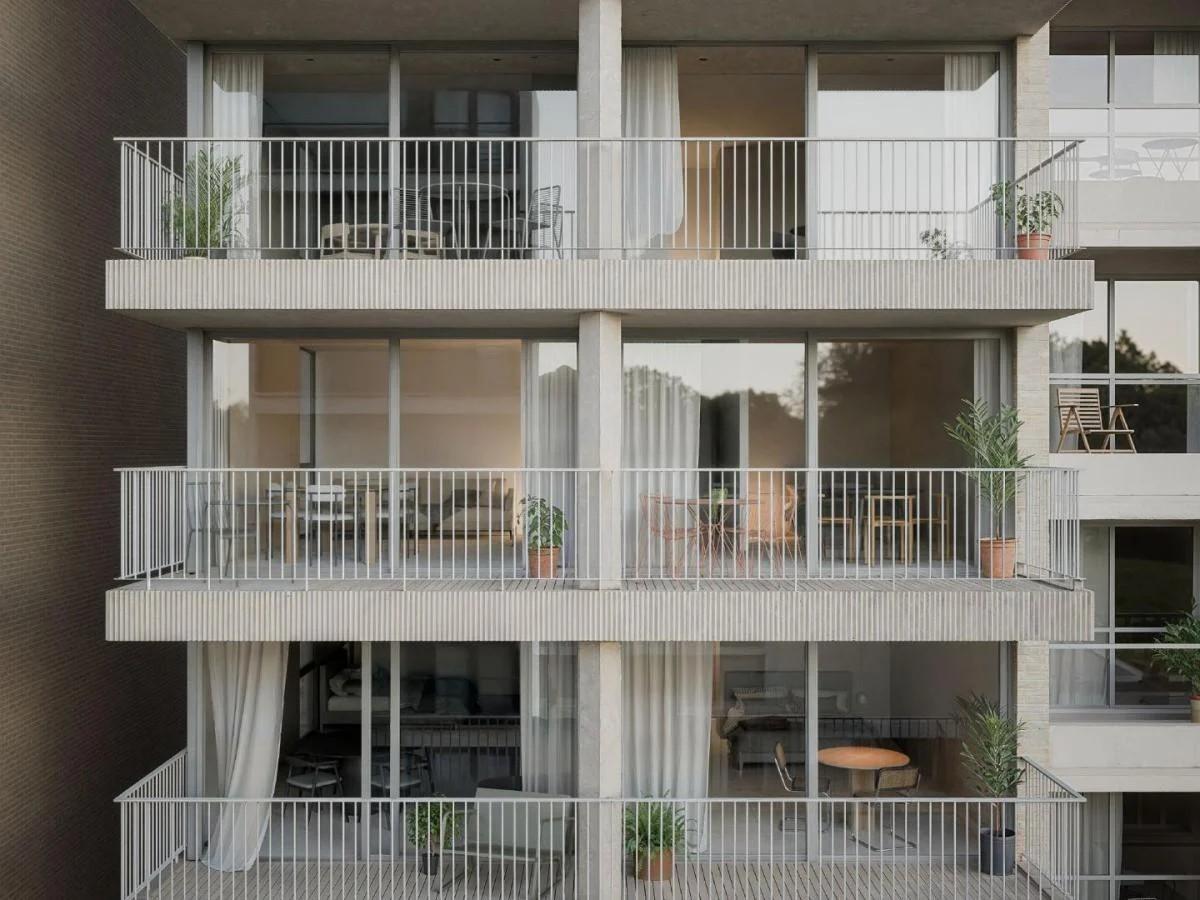 Departamento en venta de un dormitorio en contruccion en Lourdes