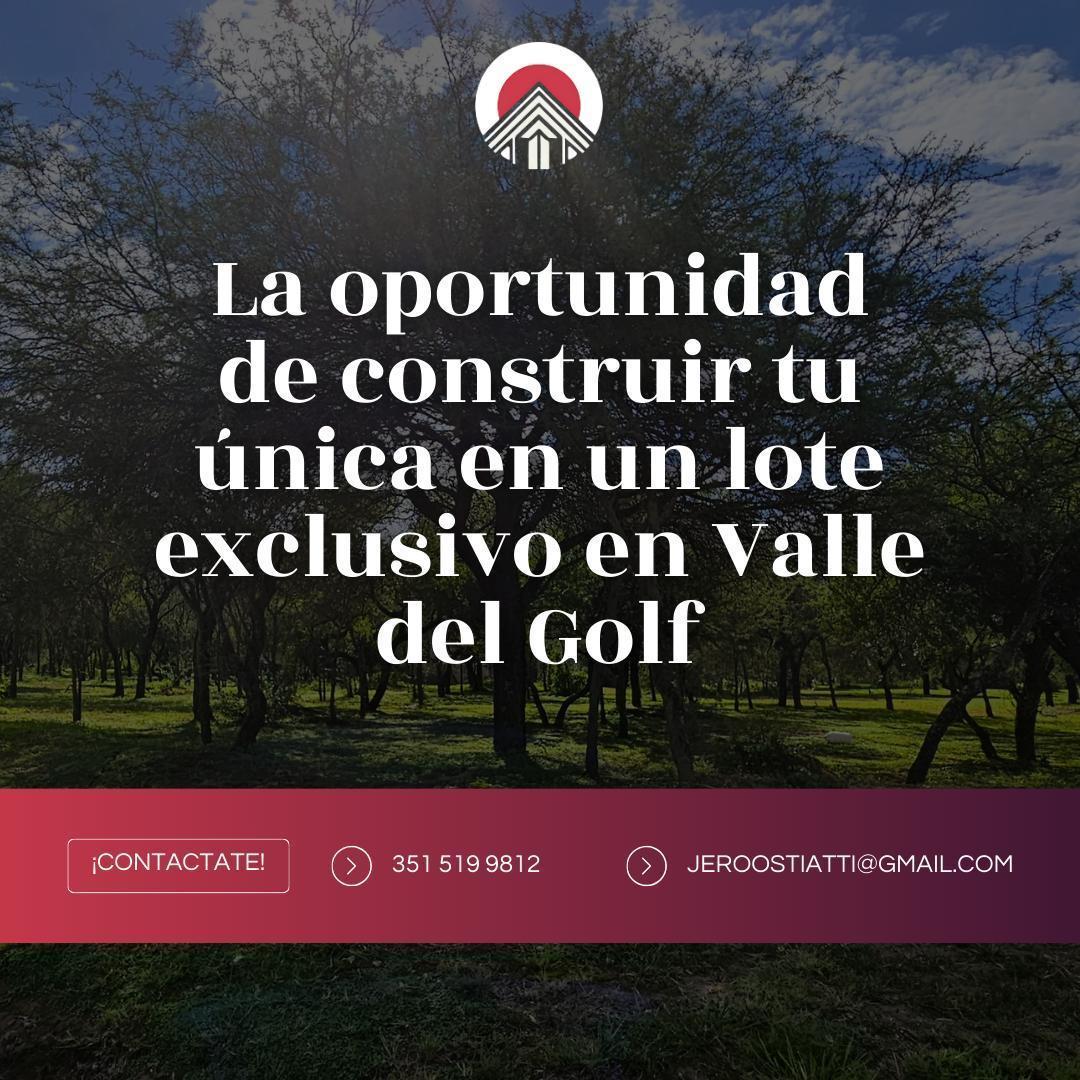 Hermoso lote esquina en Valle del Golf
