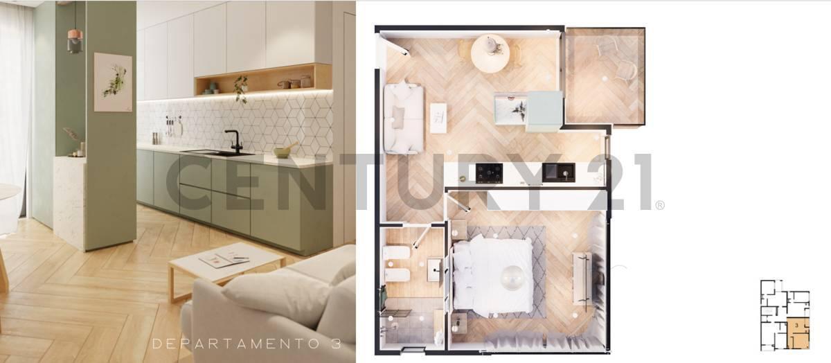 Foto de Departamento 2 ambientes a estrenar con cochera en Hurlingham, imagen 2