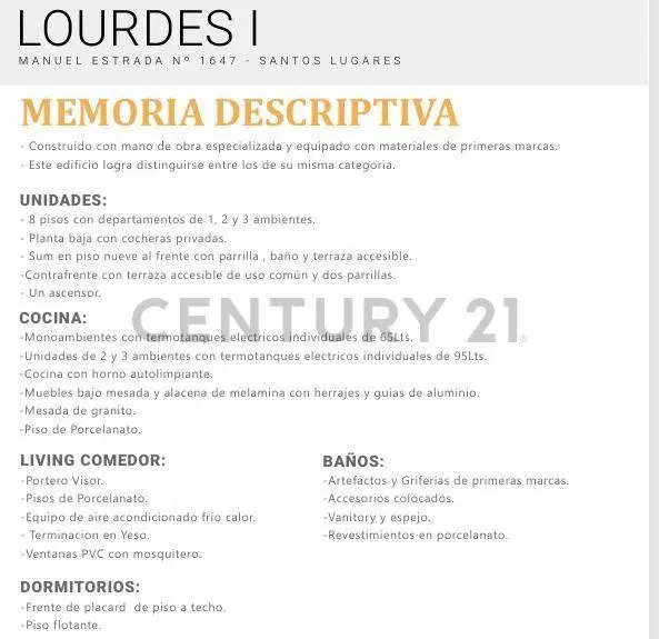Venta Departamento Santos Lugares a Estrenar 1