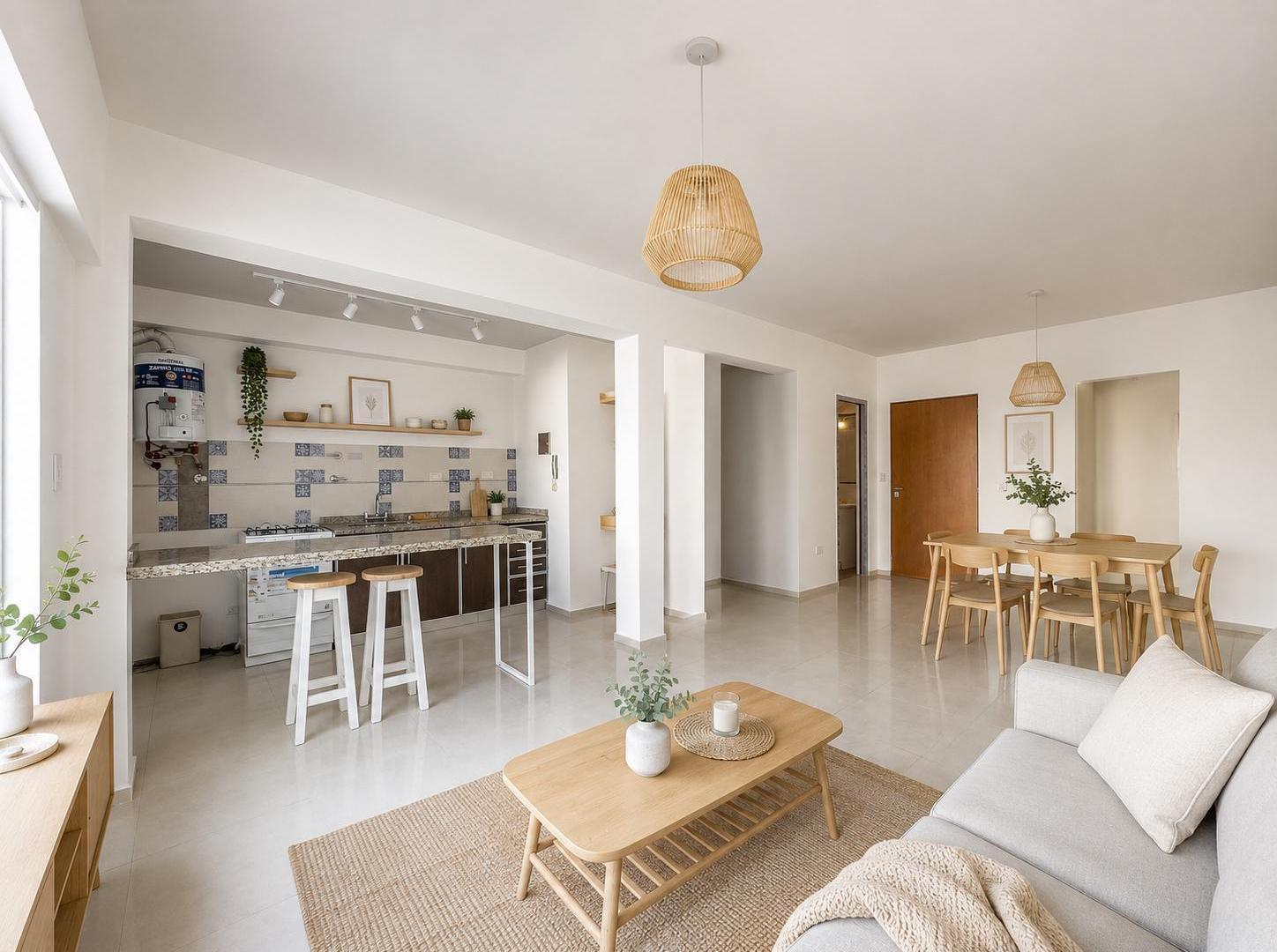 Venta depto monoambiente 1 amb con jardin de 52m2 | Santa Rita | Reciclado | Apto crédito