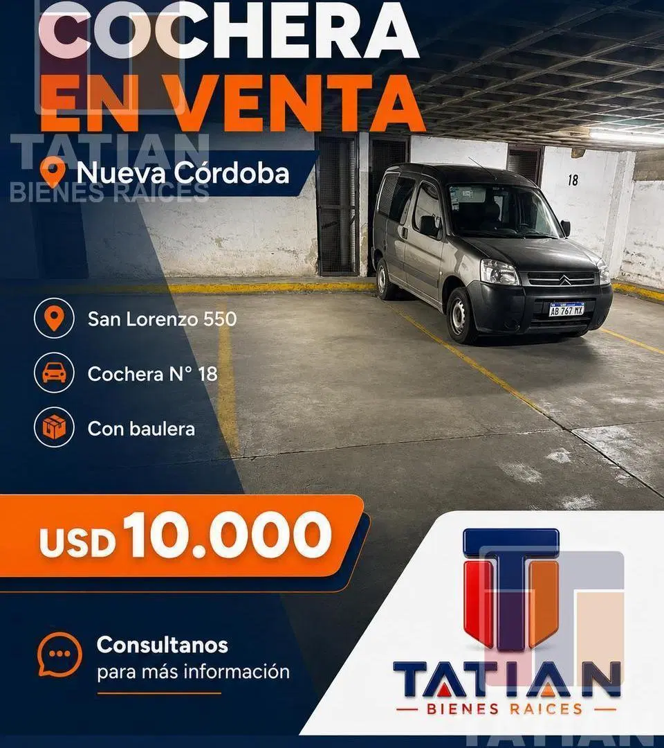 Cochera en Nueva Cordoba 3