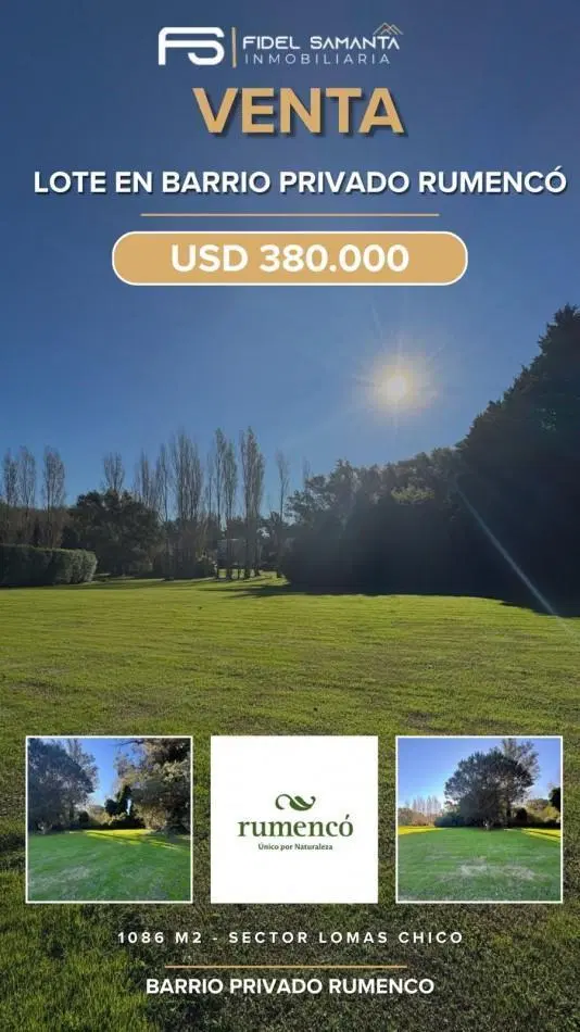 Lote en exclusivo sector Las Lomas de Rumenco 2