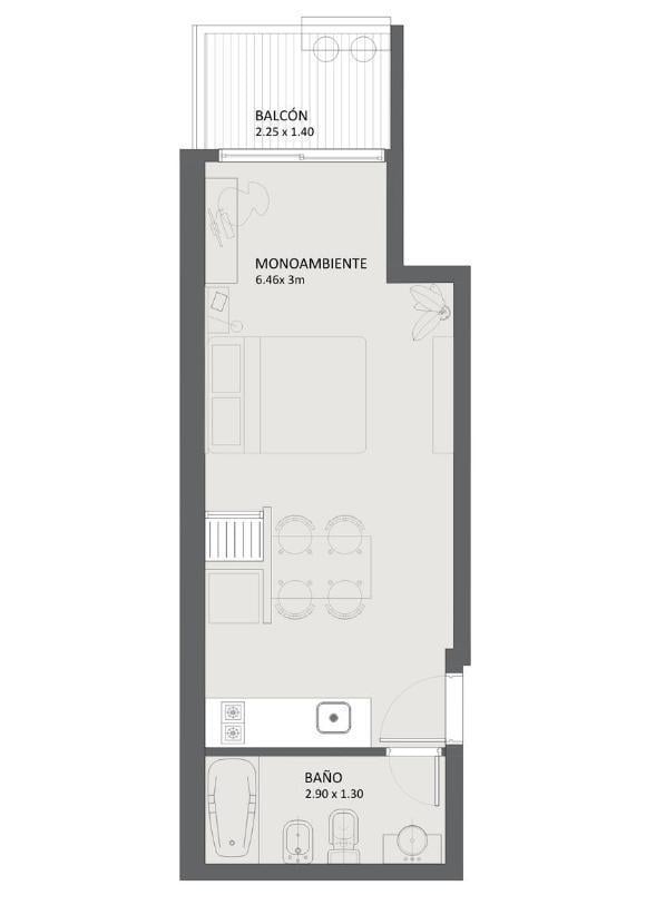 Departamento en Centro