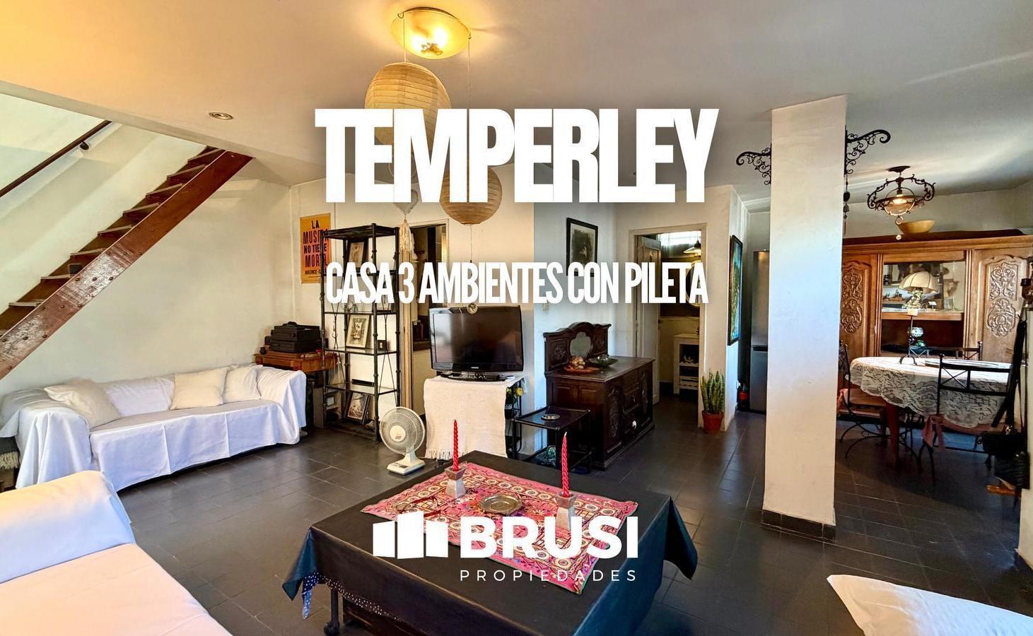 CASA EN VENTA EN TEMPERLEY - 4 AMBIENTES - JARDIN
