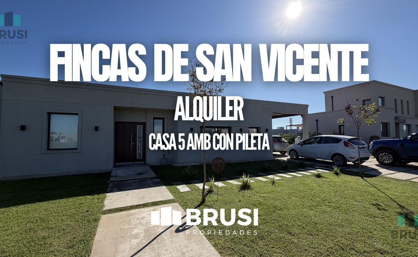 CASA EN ALQUILER EN FINCAS SPORTING - 4 AMBIENTES - UNA PLANTA