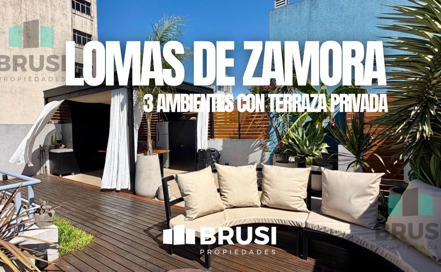 DEPARTAMENTO EN VENTA - 3 AMBIENTES CON TERRAZA PRIVADA - LOMAS DE ZAMORA