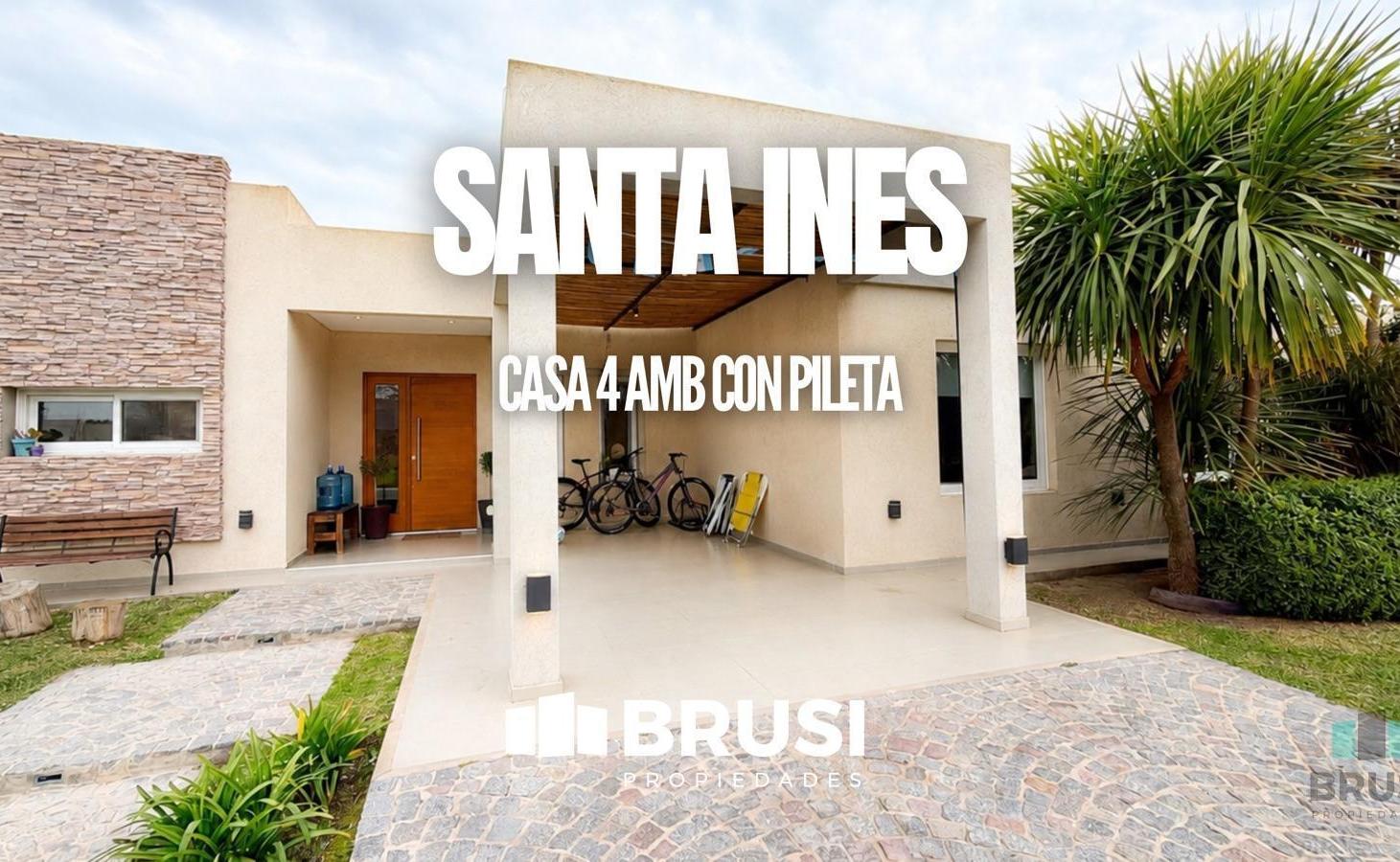 CASA EN VENTA EN UNA PLANTA EN SANTA INÉS - QUINCHO - PILETA - OPORTUNIDA EN CANNING