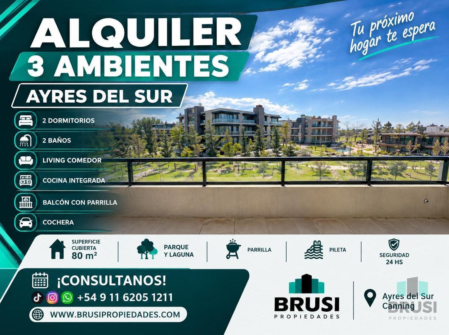 Foto de ALQUILER | DEPARTAMENTO 2 DORMITORIO | AYRES DEL SUR | JARDÍN Y PARRILLA, imagen 5
