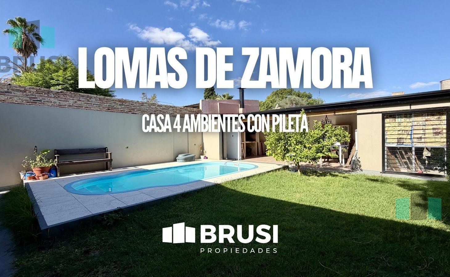 Foto de CASA EN VENTA EN LOMAS DE ZAMORA - EN UNA PLANTA - 4 AMB CON PILETA, imagen 1