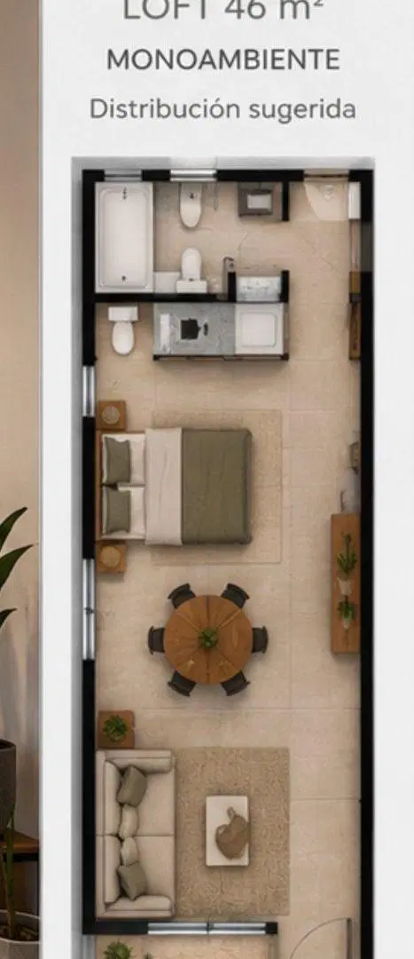 Alquiler! Dos loft de 46 metros! Tanti! 2