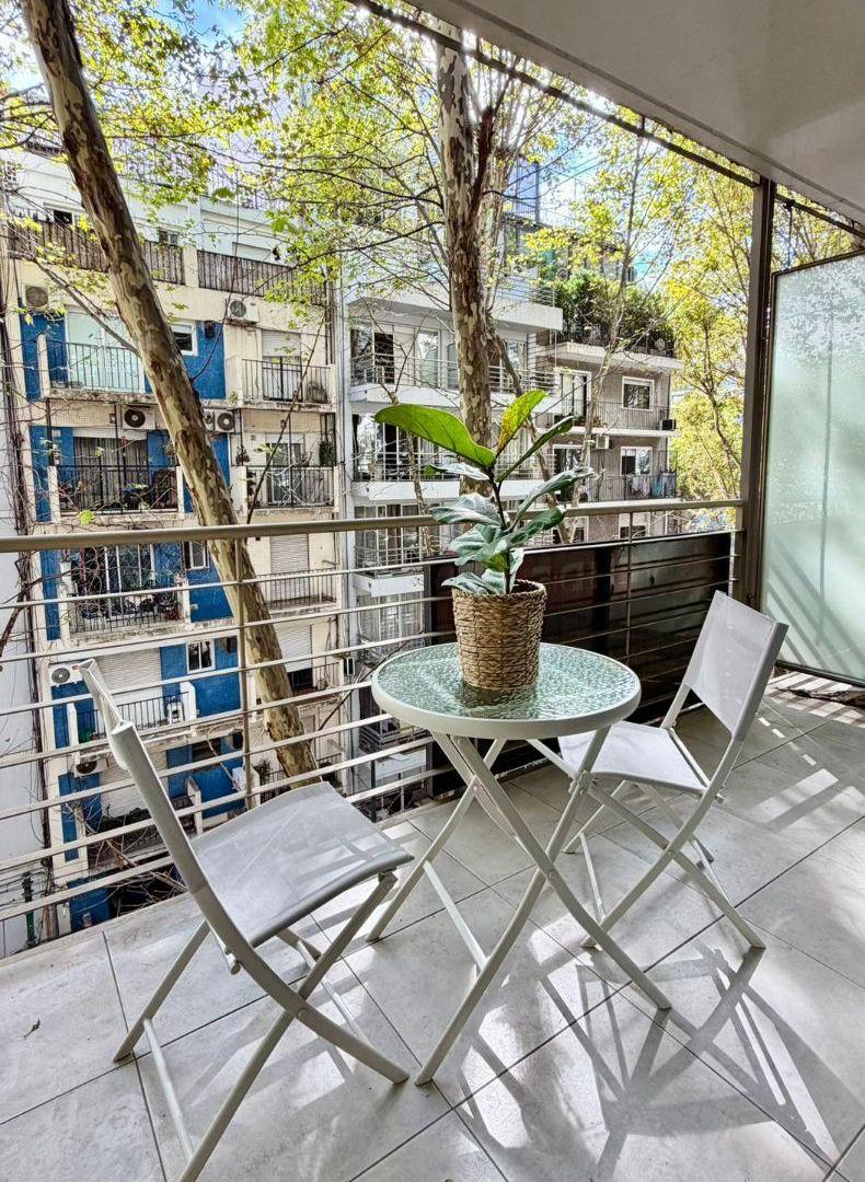 ALQUILER - Monoambiente Amueblado c/ gran balcon - Parrilla - SUM - Pileta - Palermo