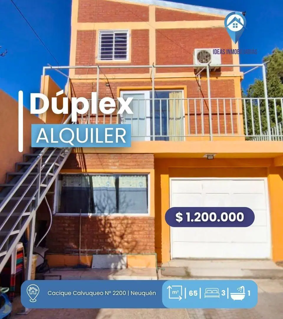 Dúplex de 3 dormitorios en alquiler | Barrio Confluencia Urbana 1