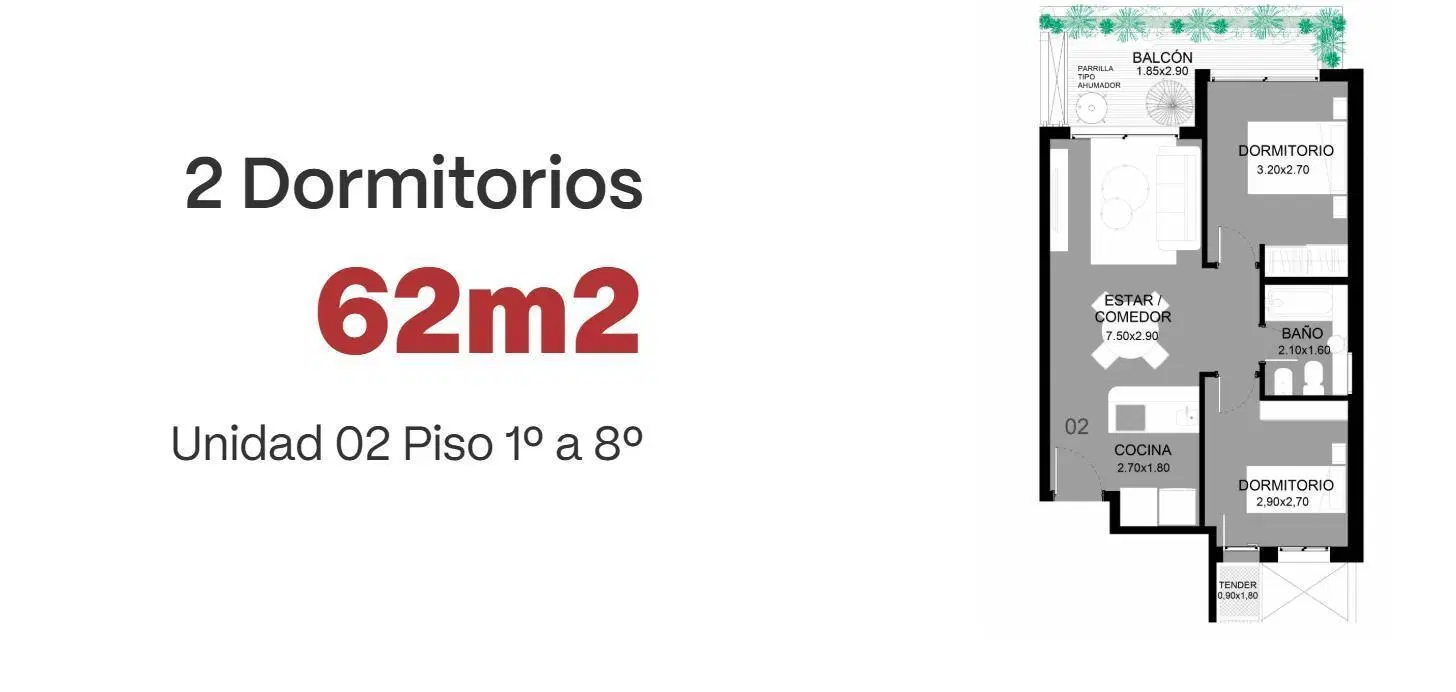 Departamento en Martin 2