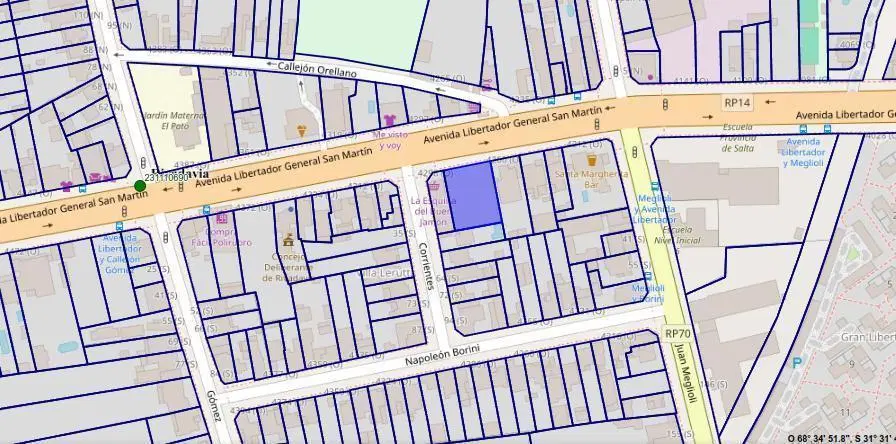 Terreno en  Libertador oeste al 1400. Zona Libertador y Meglioli. 3
