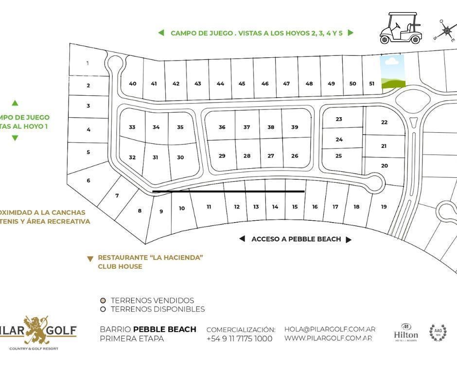 Foto de Terreno en venta en Pilar Golf Pebble Beach, imagen 1