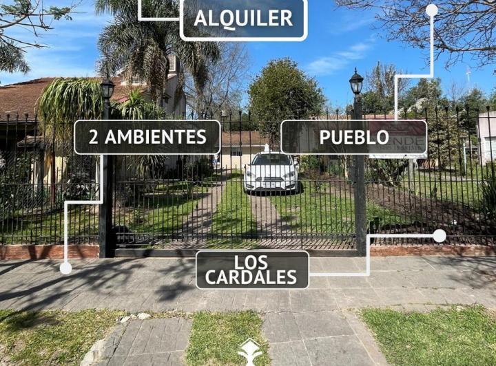 CASA 2 AMBIENTES EN ALQUILER, PUEBLO LOS CARDALES 2