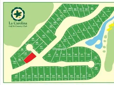 En venta terreno 966m2 La Carolina Golf & Country Club. Barrio cerrado. Acepta permuta.