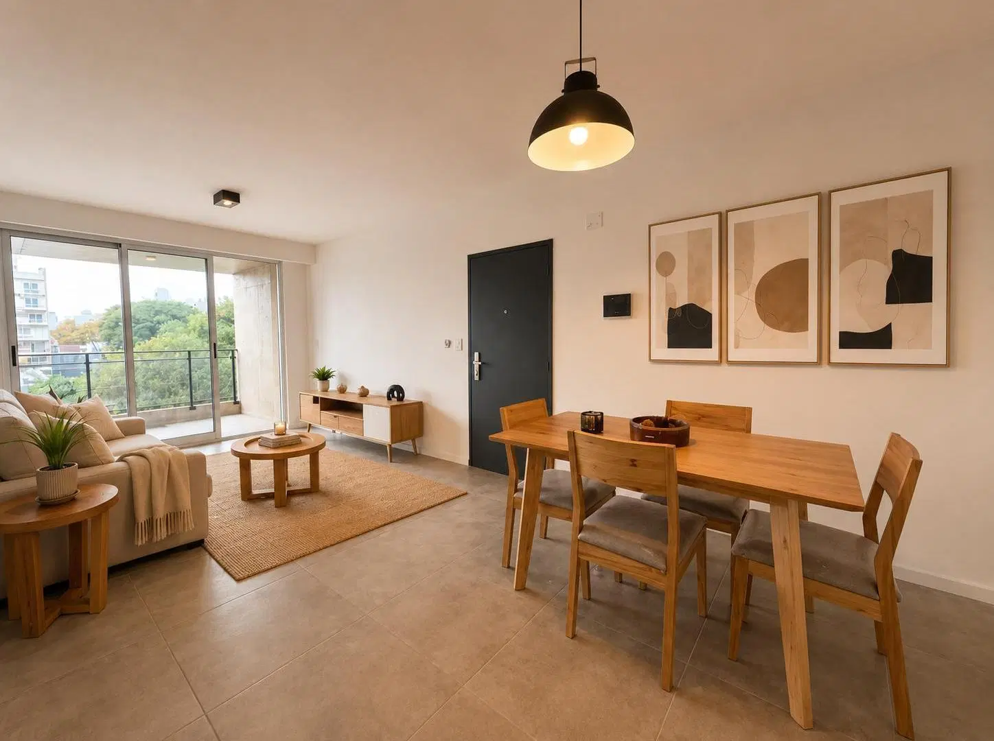 Departamento 2 Dormitorios en Venta con amplio balcon. Av Francia 1171 Op. Cochera 3